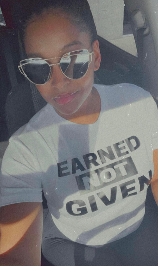 Earned Not Given- Crop Tee